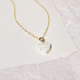 Little Mother of Pearl Heart Necklace