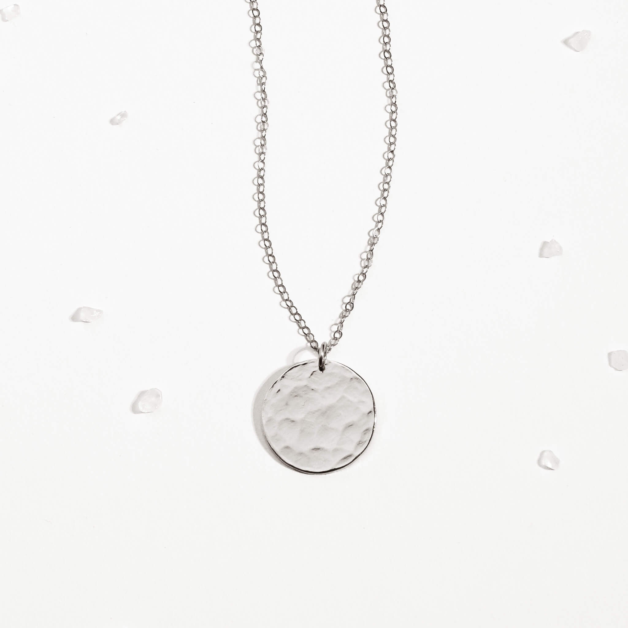 Textured Disc Necklace