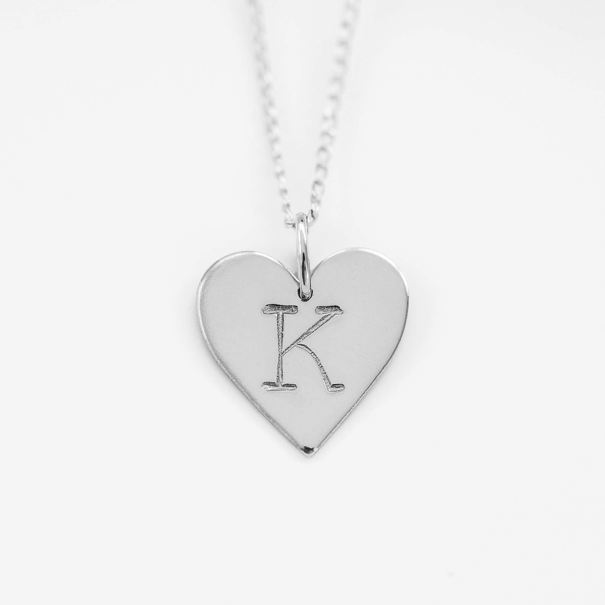 Heart Initial Necklace