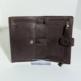 Bottega Veneta Intrecciato Brown Compact Wallet with insert