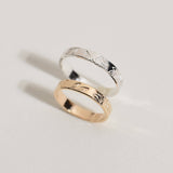 Leaf Ring 3mm 14k Gold