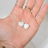 Rainbow Mooonstone Heart Charm