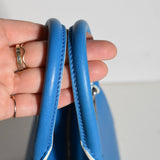 Fendi 3Jours Mini Leather Bag Blue with Crossbody Strap