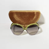 GL009 Miu Miu Green/ Clear Sunglasses