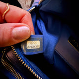 00040 Chanel Iridescent Calfskin Quilted All About Waist Belt Bag Blue