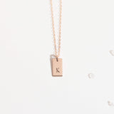 Personalized Initial Tag Necklace