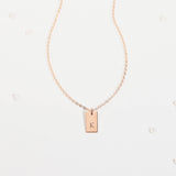 Personalized Initial Tag Necklace