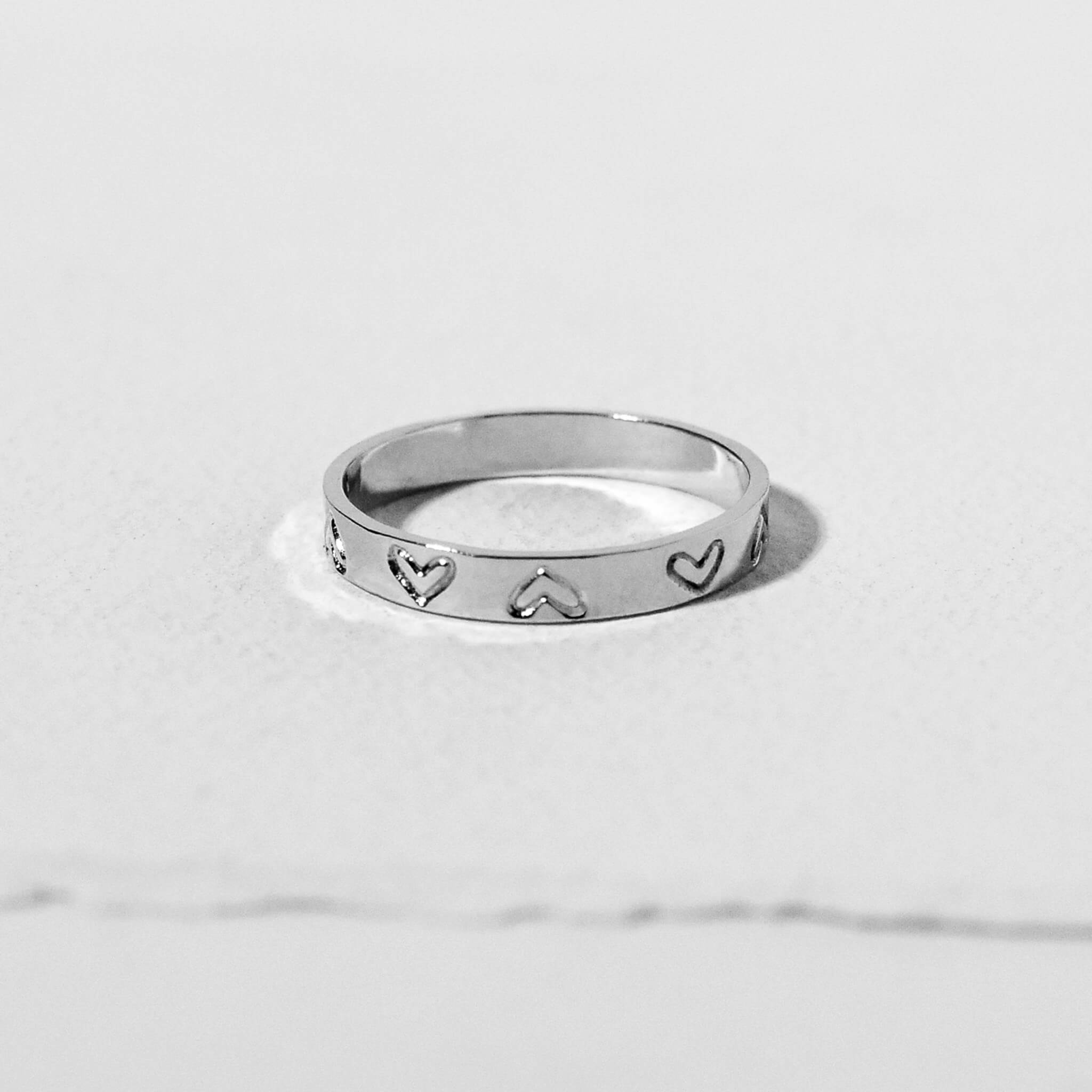 925 Sterling Silver Baby ring Children and Adults size heart shape 925 Sterling Silver Baby ring Children and Adults size heart shape