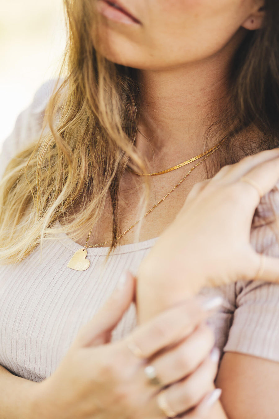 Golden Hour Herringbone Chain