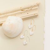 Mother of Pearl Heart Earrings