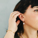 Paperclip Threader Earrings Set | Gold