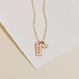 Mama Tag Charm Necklace