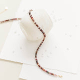 Pink Tourmaline Beaded Necklace