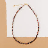 Pink Tourmaline Beaded Necklace