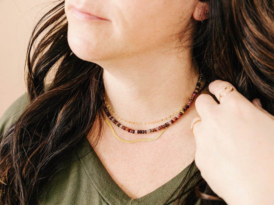 Golden Hour Herringbone Chain