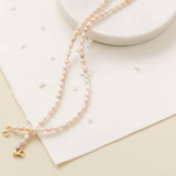 Pink Ombre Pearl Necklace