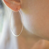 Simple Hoops Set | Silver