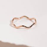 Squiggle Ring Rose Gold