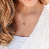 Birthstone Flower Necklace