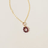 Birthstone Flower Necklace