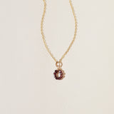 Birthstone Flower Necklace
