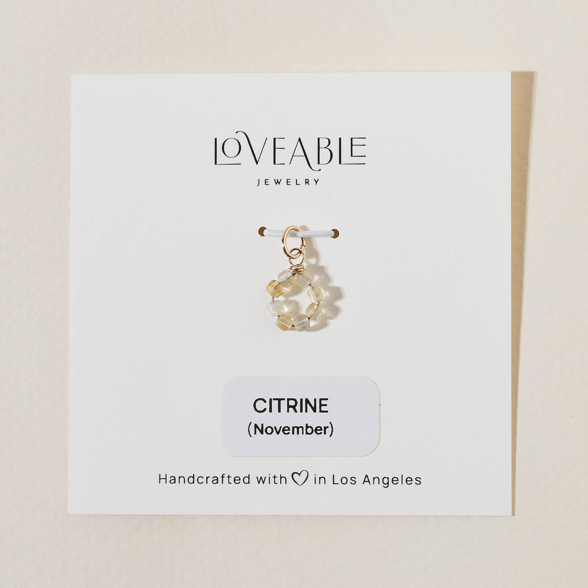 Flower Birthstone Charm