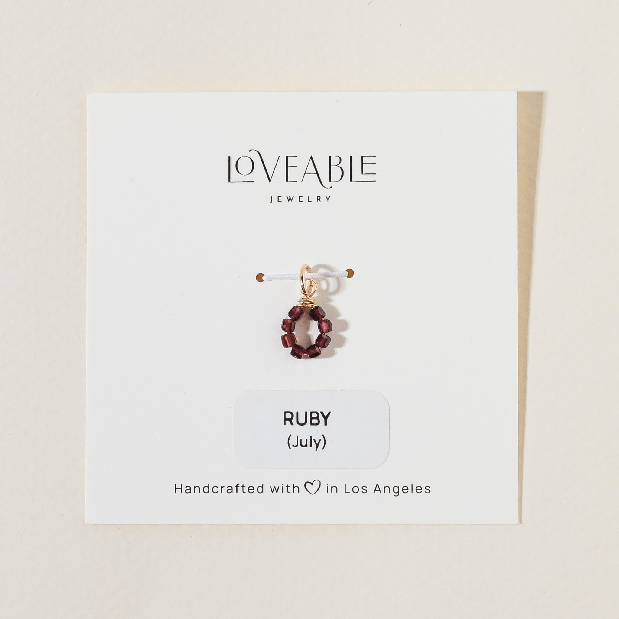 Flower Birthstone Charm