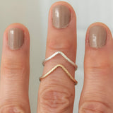 Chevron Sparkle Ring