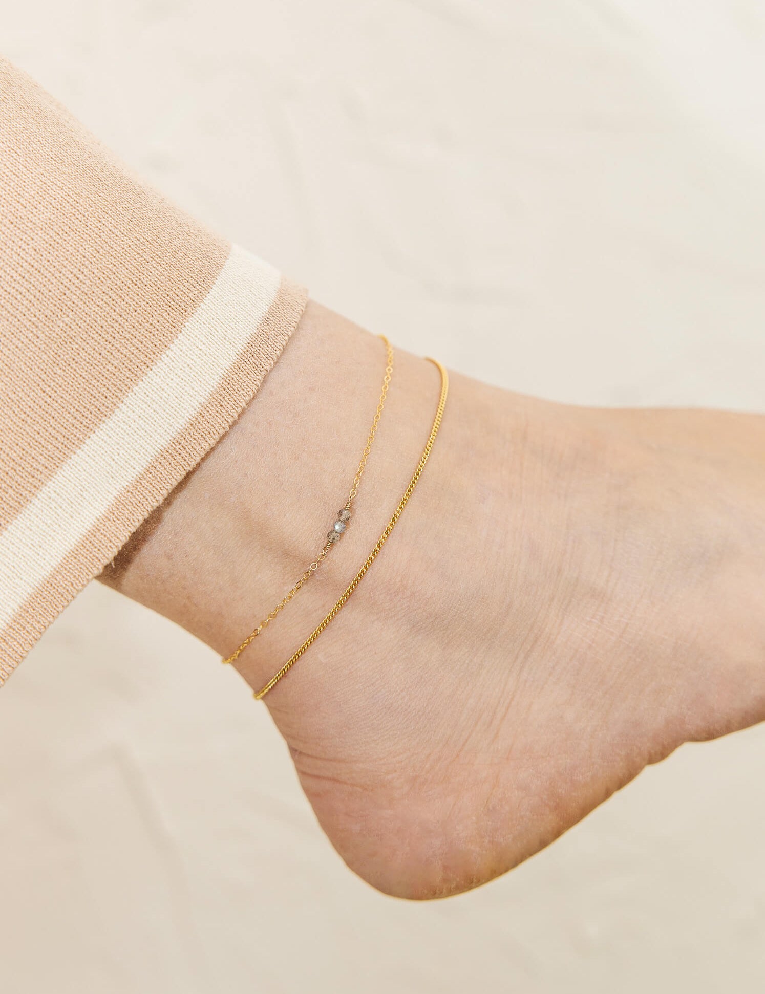 Gem Trio Anklet