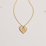 Heart Initial Necklace