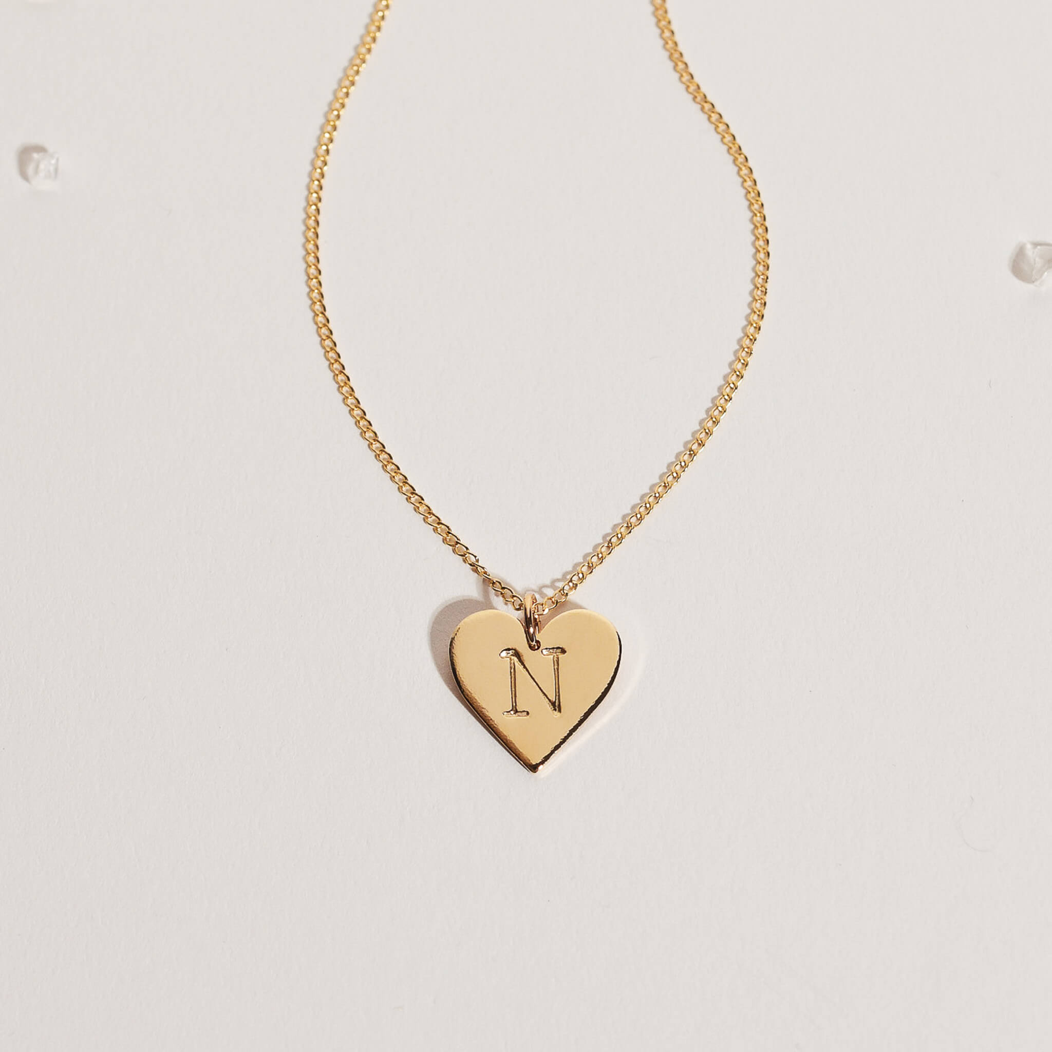 Heart Initial Necklace