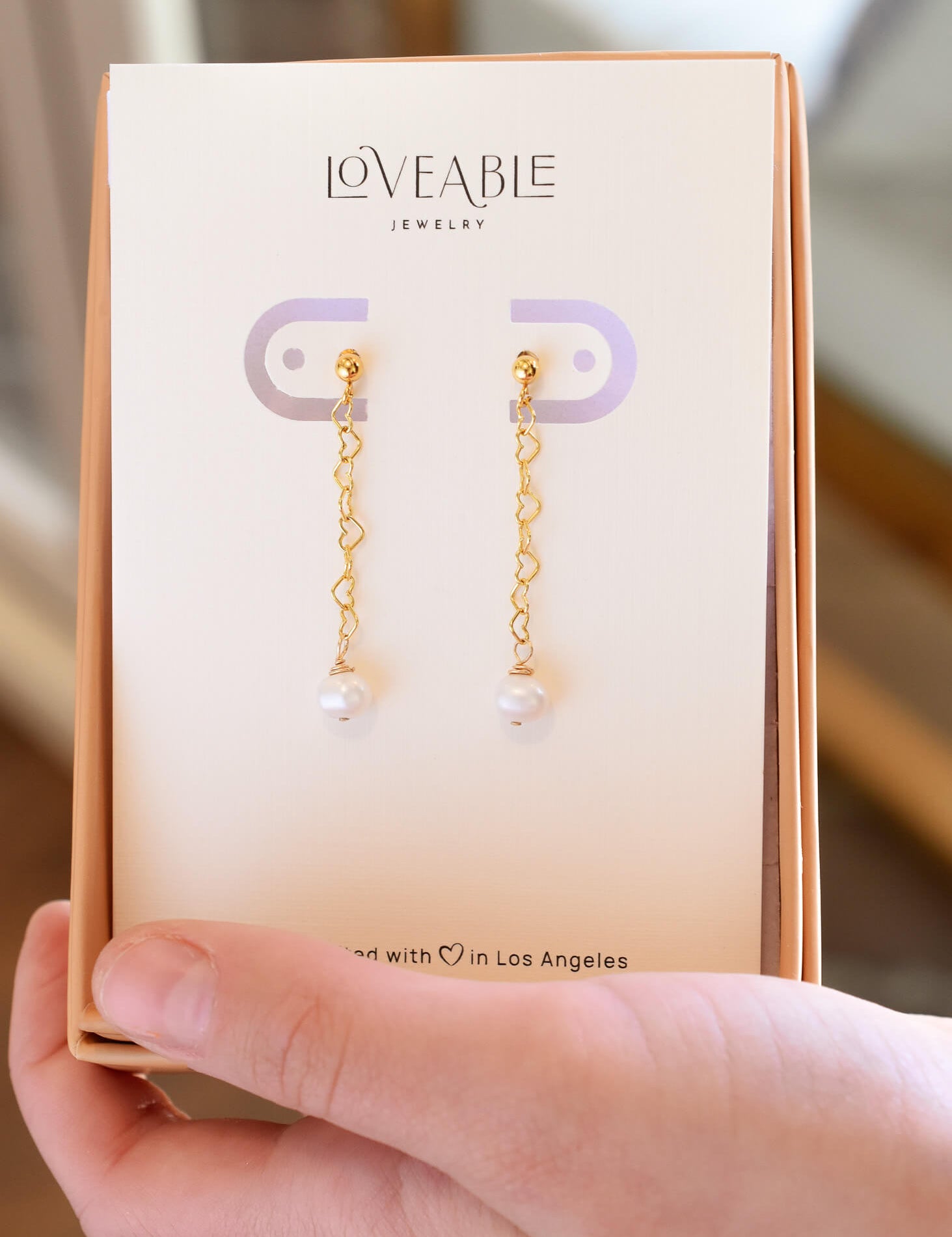 Lover Pearl Drop Earrings