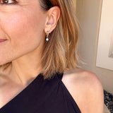 Pearl Charm Hoops