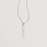 Personalized Vertical Bar Necklace