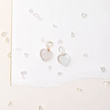 Rainbow Mooonstone Heart Charm
