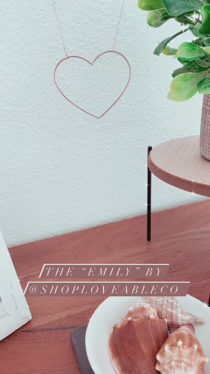 Emily Large Open Heart Necklace
