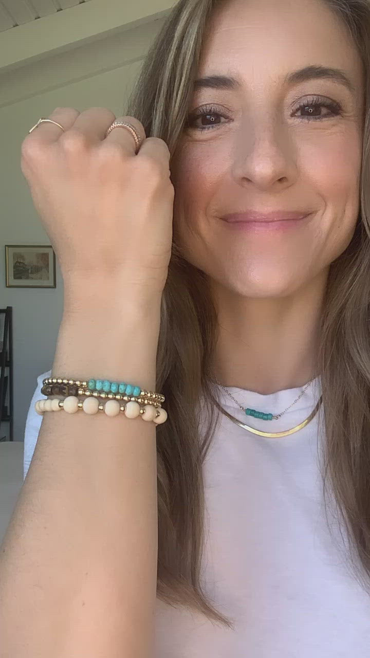 Turquoise Fine Beaded Bracelet