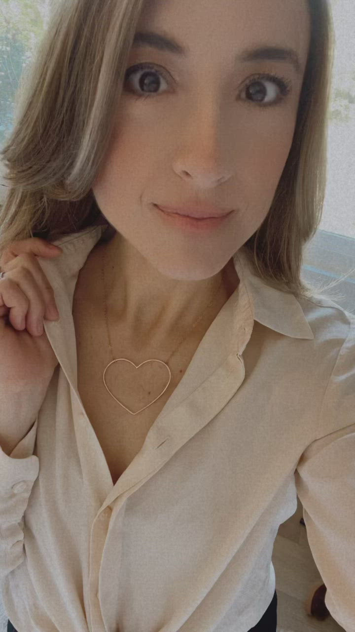 Emily Large Open Heart Necklace