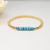 Turquoise Fine Beaded Bracelet