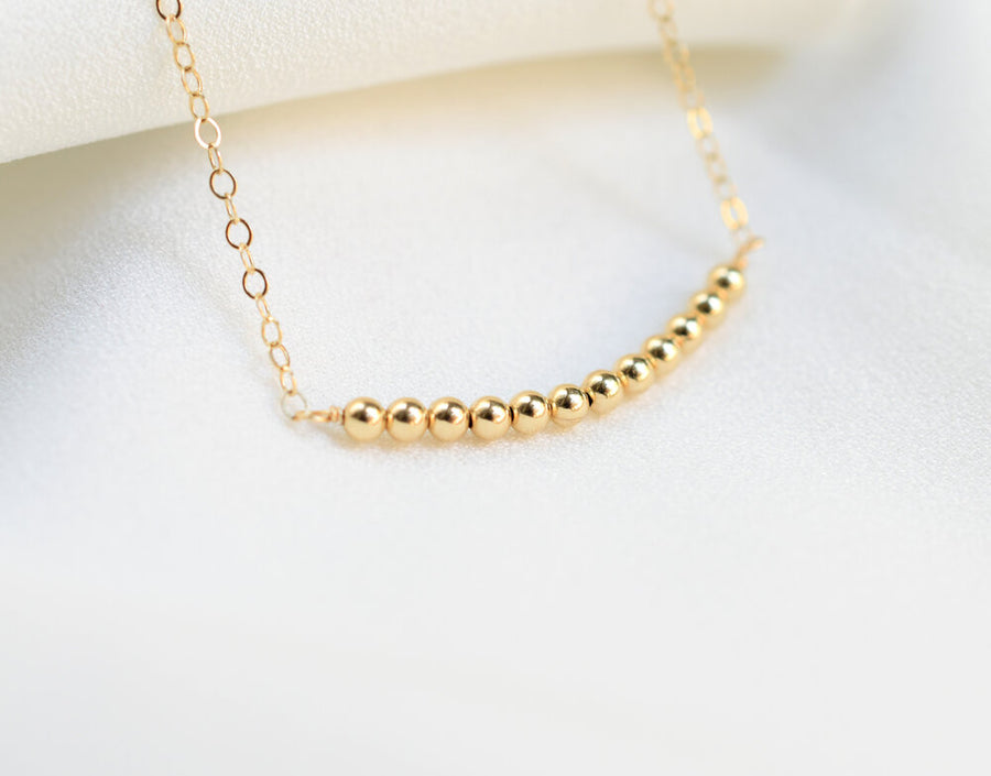 Beaded Curve Necklace