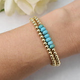 Turquoise Fine Beaded Bracelet