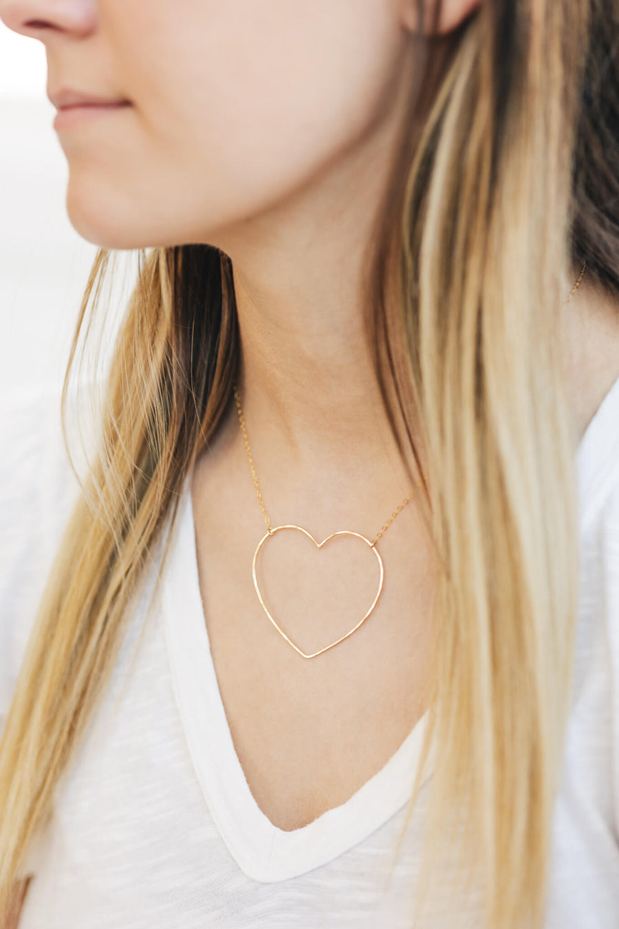 Emily Large Open Heart Necklace
