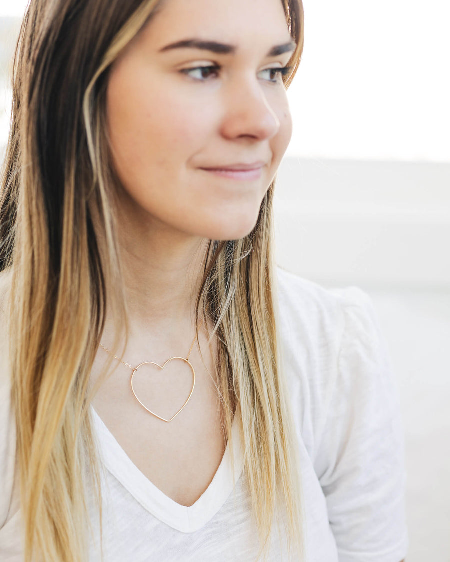 Emily Large Open Heart Necklace