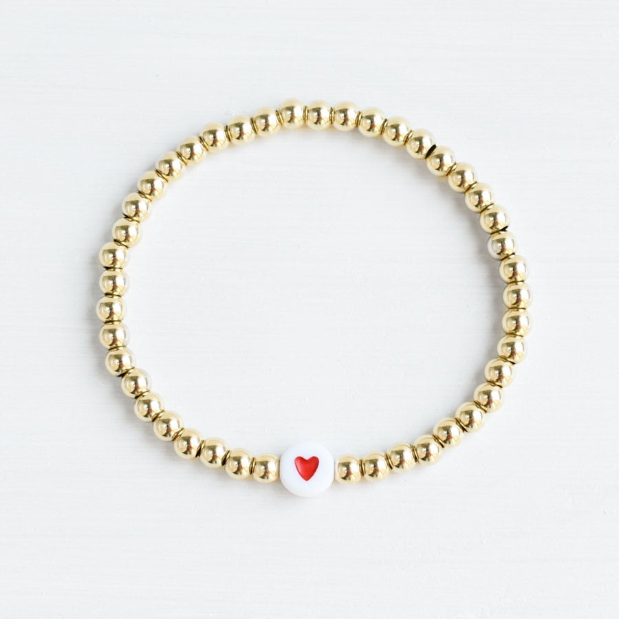 Tiny Heart Fine Beaded Bracelet