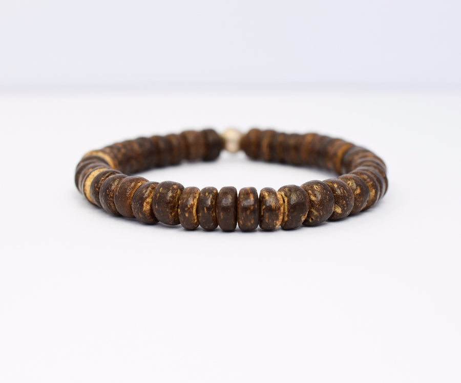 Coconut Wood Mens Bracelet