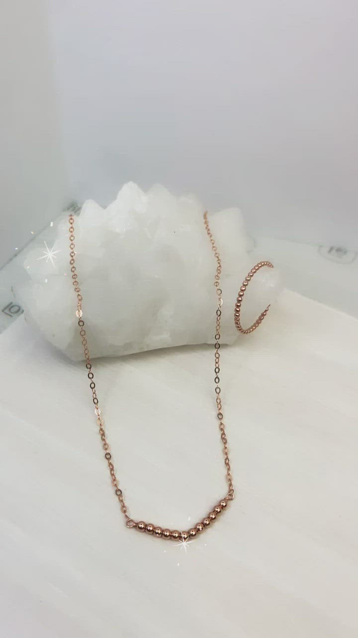 Beaded Curve Necklace