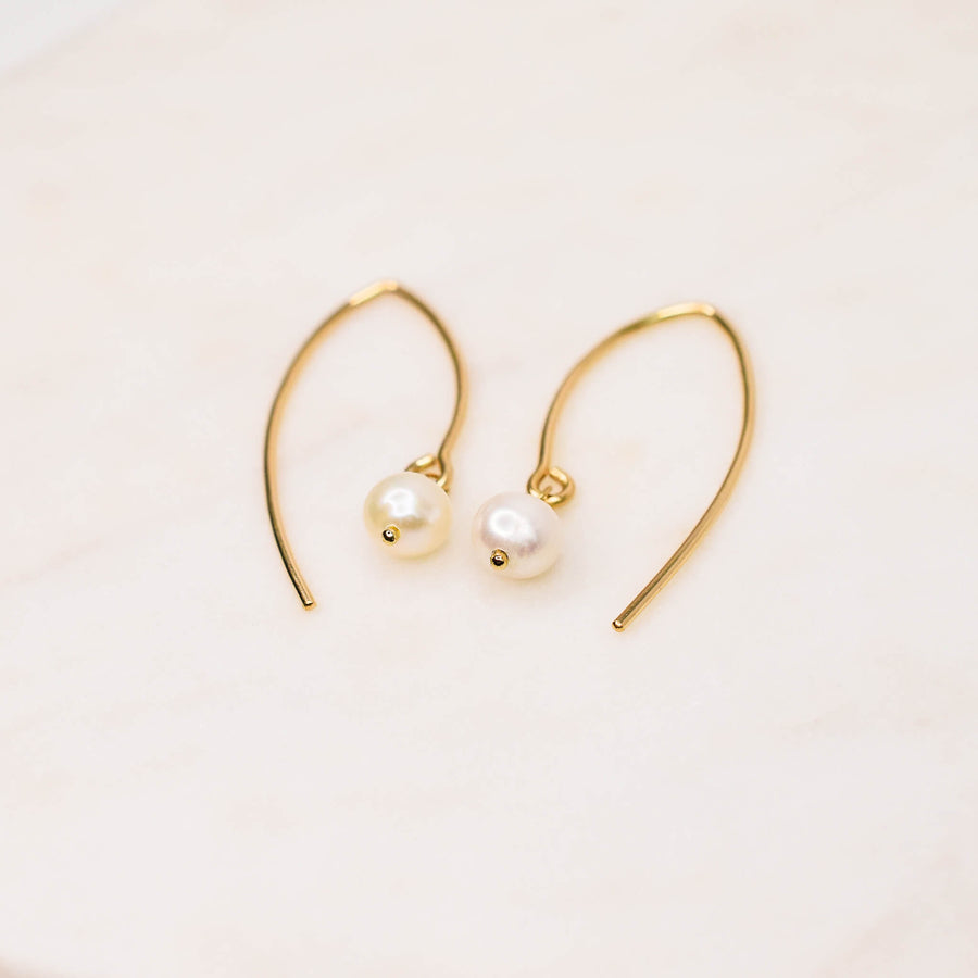 Pearl Arc Earrings