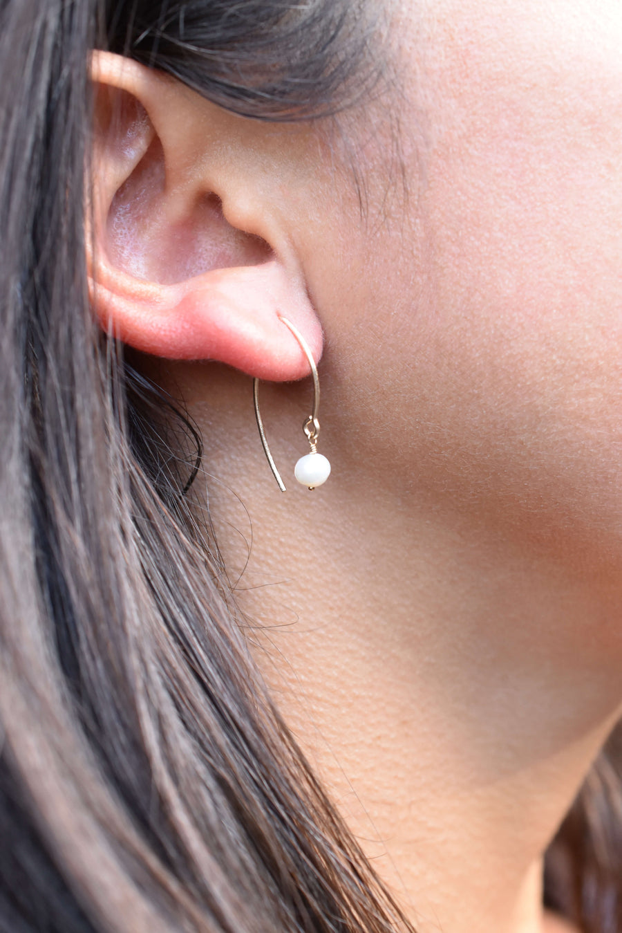 Pearl Arc Earrings