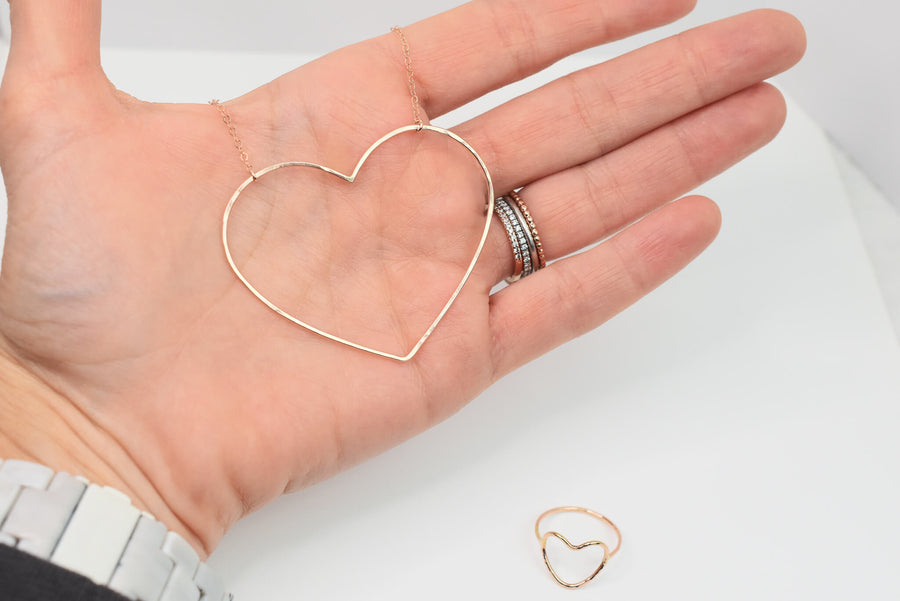 Emily Large Open Heart Necklace