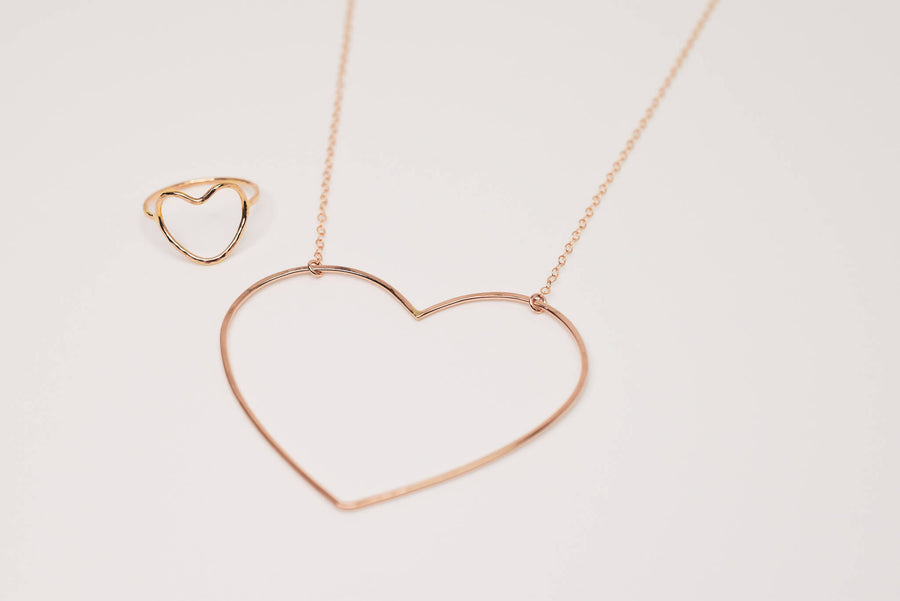 Emily Large Open Heart Necklace